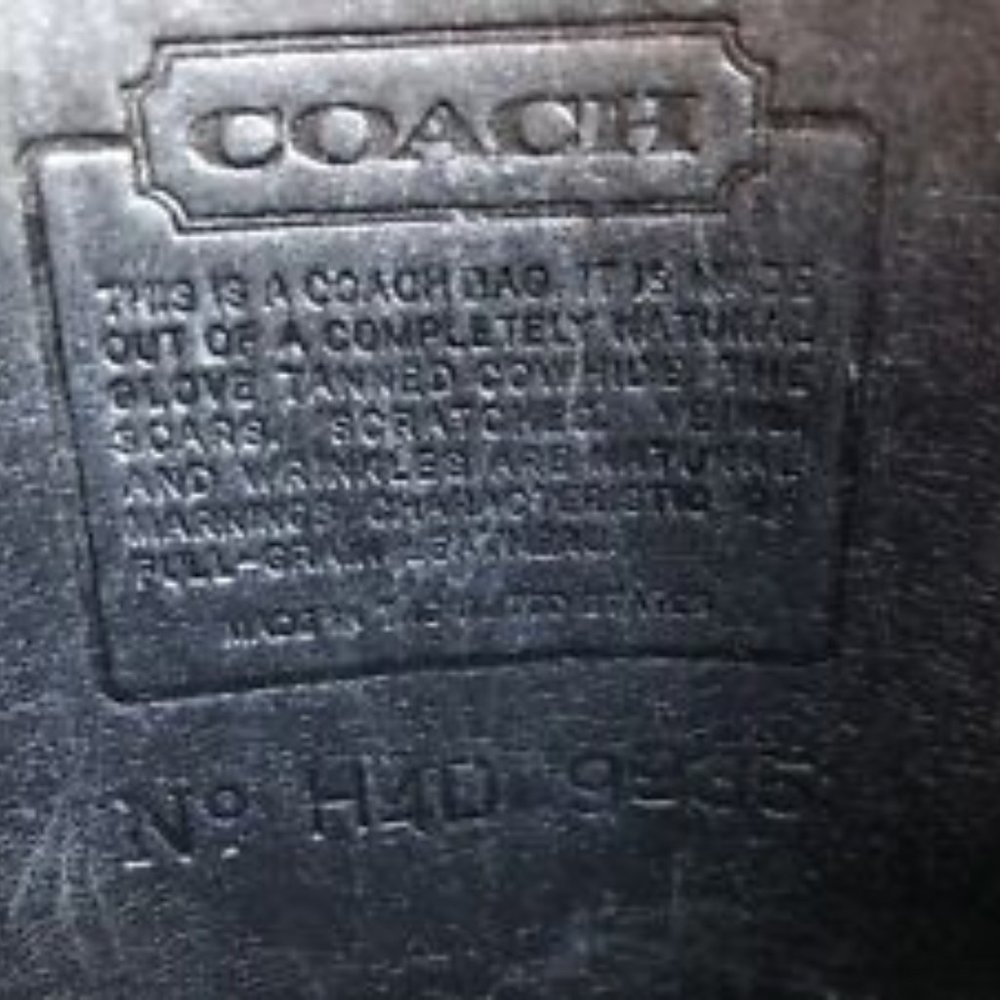 Coach Vintage Hadley Zip #9935 Black Leather Crossbody Bag